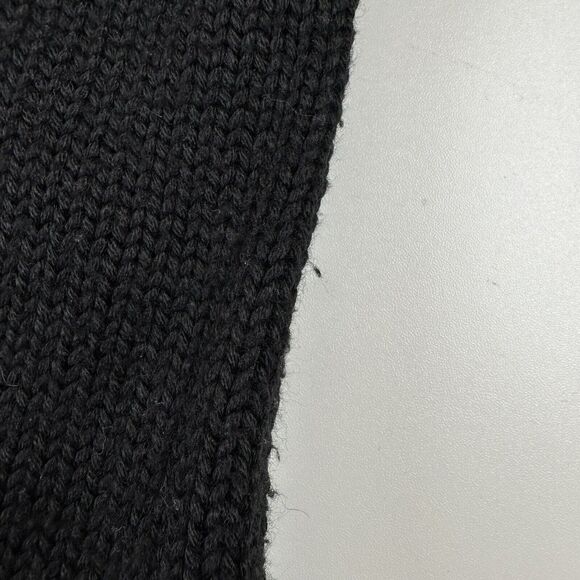 Jigsaw Turtleneck Cowl Thick Sleeveless Sweater Black Wool Blend Womens Sz OS - Picture 6 of 10